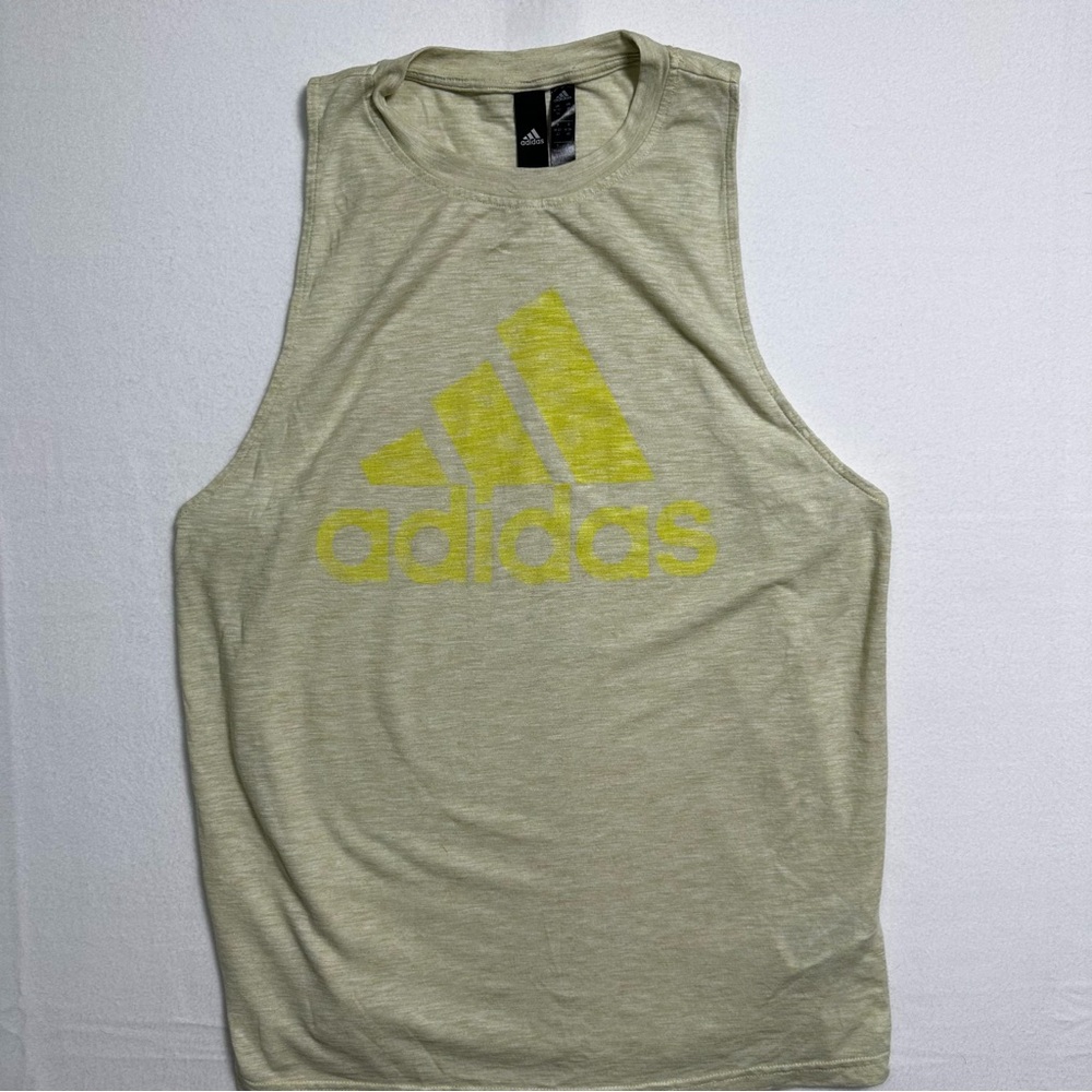 Adidas Tank Top with Yellow Logo